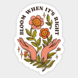 Let Your Happiness Blossom Sticker